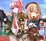 Anime pige skydning